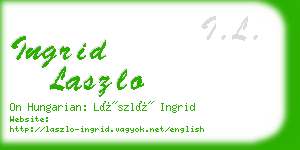 ingrid laszlo business card